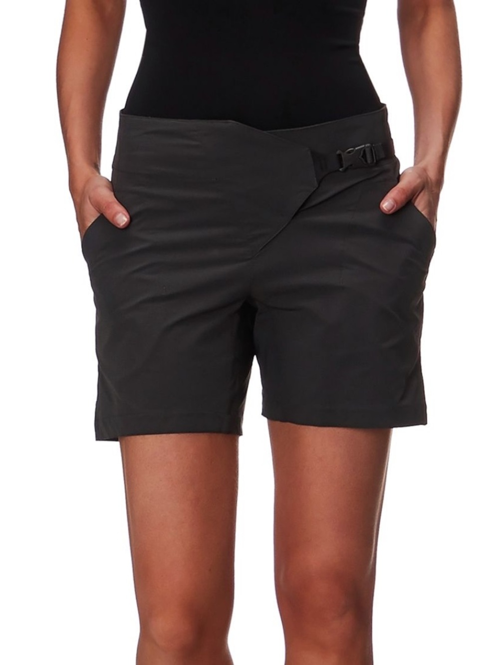 Klättermusen Vanadis Hiking Shorts Charcoal Gray Quick Release Belt Gorpcore-L